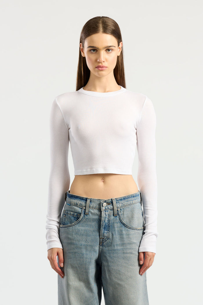 cotton citizen Verona Crop Shirt White