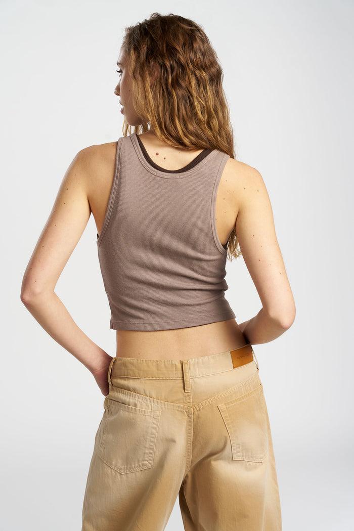 Cotton Citizen Verona Crop Tank Dove