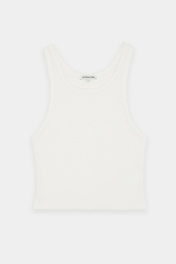 Cotton Citizen Verona Crop Tank White