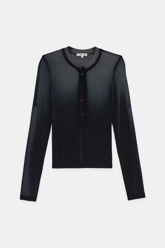 Cotton Citizen Verona Henley Black Cast