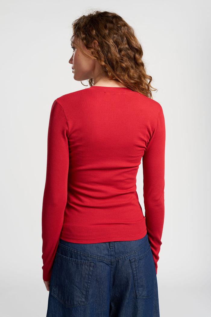 Cotton Citizen Verona Henley Crimson