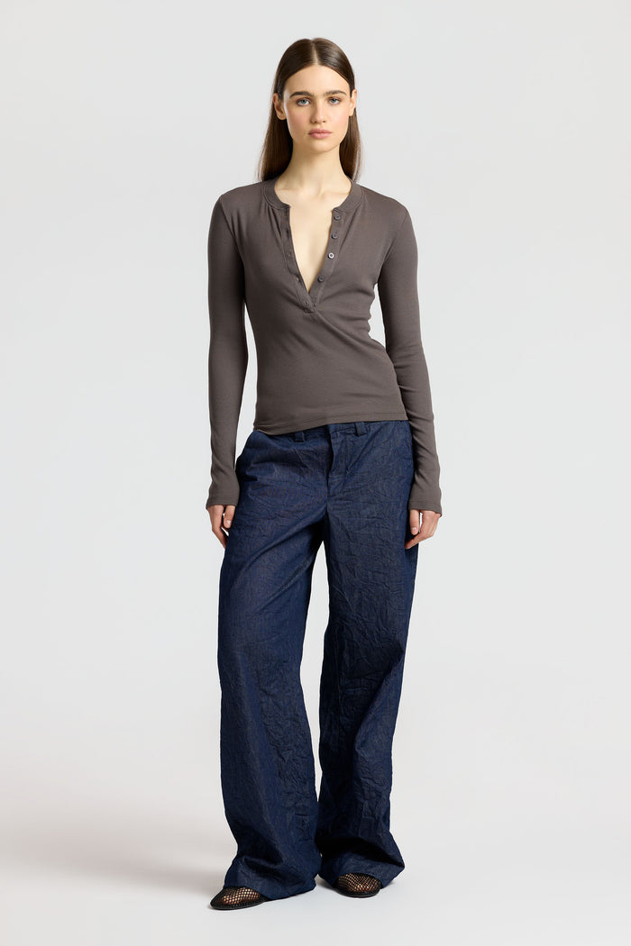 Cotton Citizen Verona Henley Stone