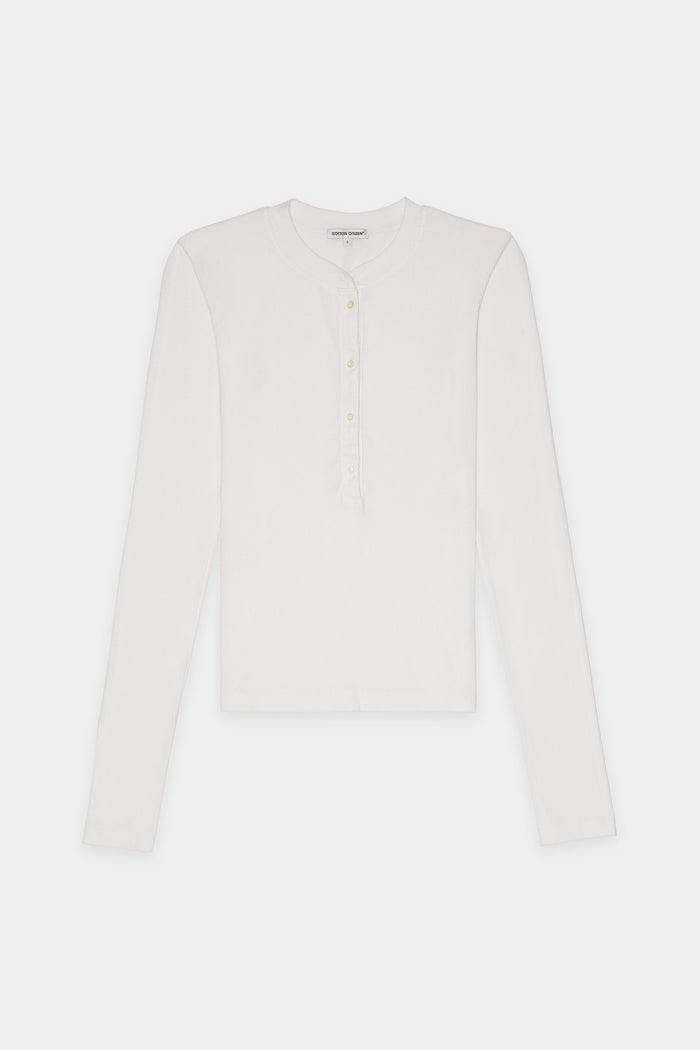 Cotton Citizen Verona Henley White