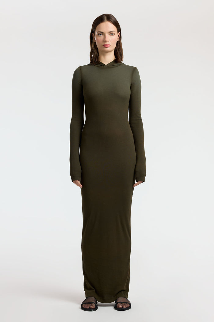 Cotton Citizen Verona Hoodie Dress Alpine Cast