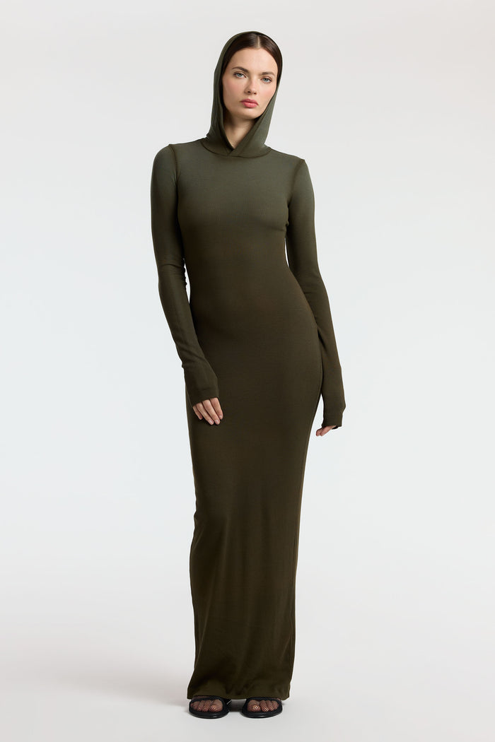 cotton citizen Verona Hoodie Dress Alpine Cast