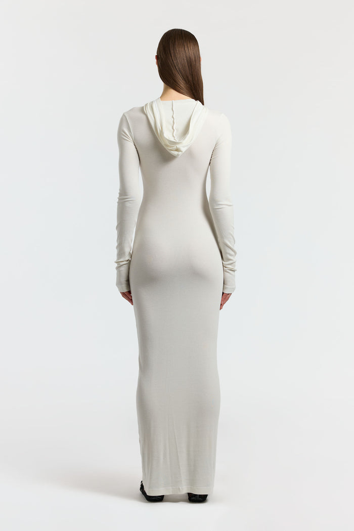 Cotton Citizen Verona Hoodie Dress Bone