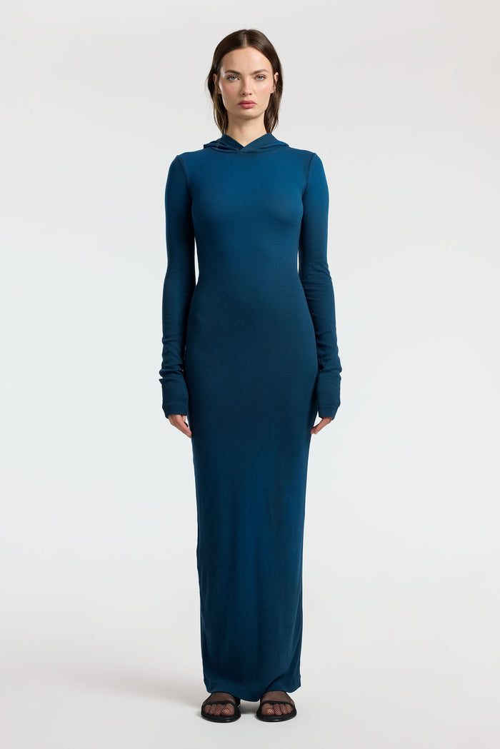 Cotton Citizen Verona Hoodie Dress Harbor Cast