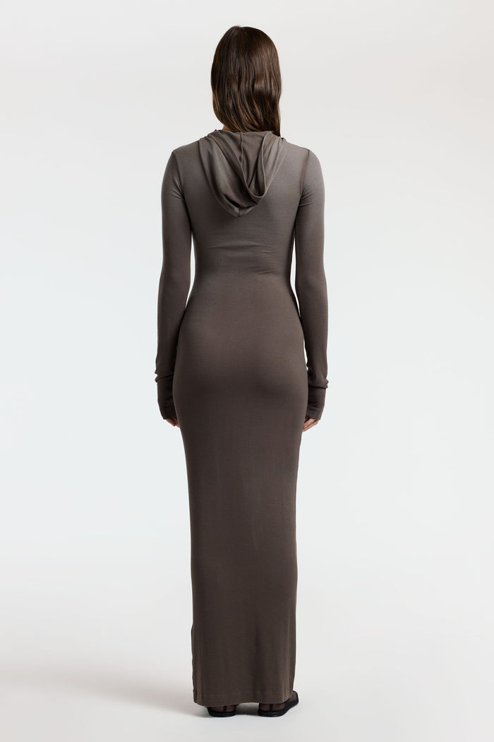 Cotton Citizen Verona Hoodie Dress Stone Cast