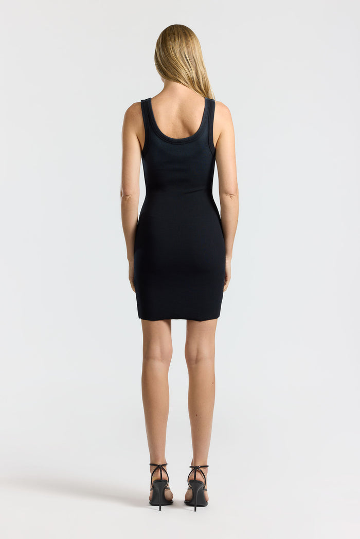 Cotton Citizen Verona Mini Dress Black Cast