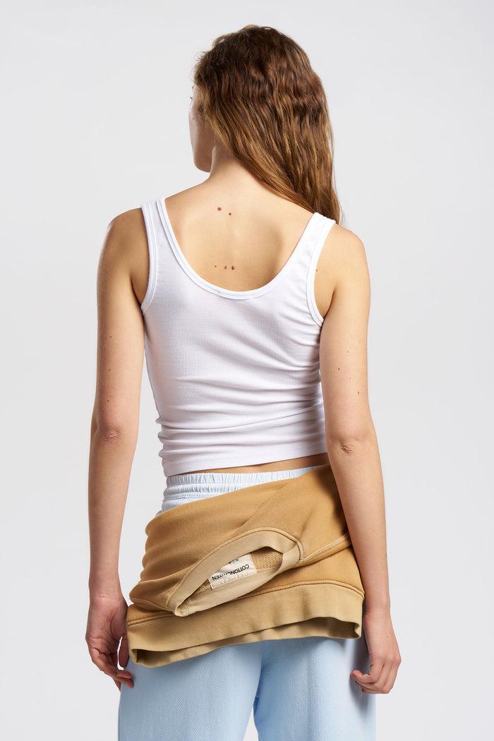 Cotton Citizen Verona Scoop Tank White
