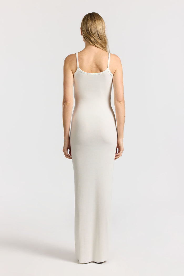 Cotton Citizen Verona Spaghetti Maxi Dress Bone