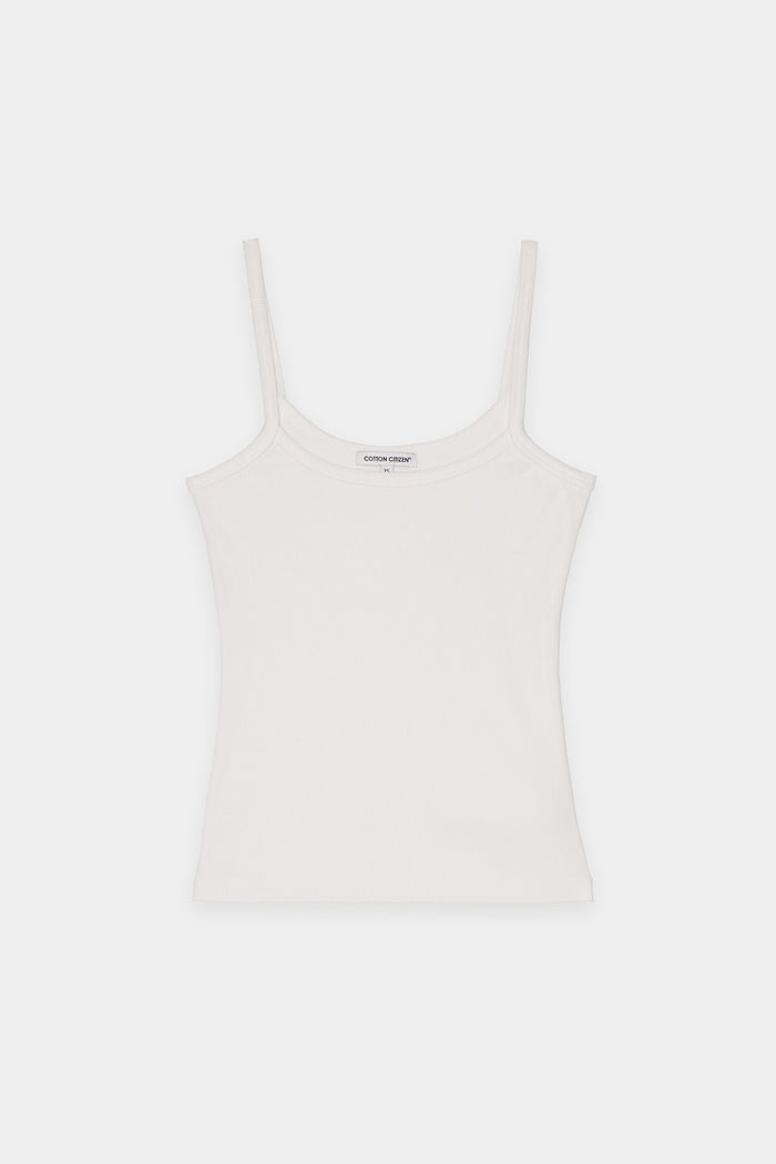Cotton Citizen Verona Spaghetti Tank White