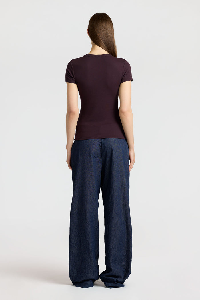 Cotton Citizen Verona Tee Eggplant