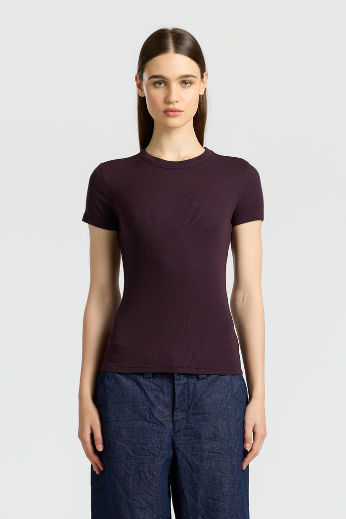 cotton citizen Verona Tee Eggplant