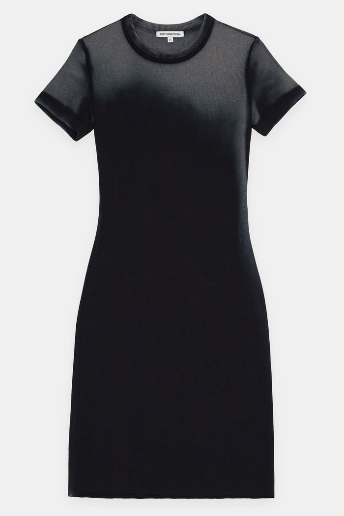 Cotton Citizen Verona Tee Mini Dress Black Cast