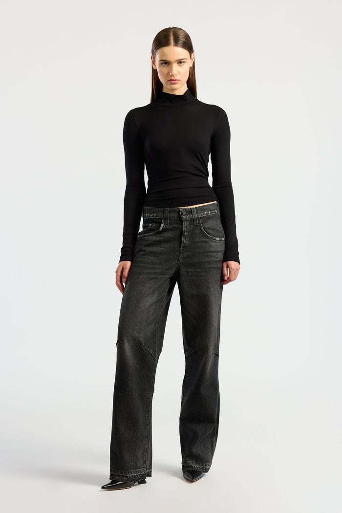 Cotton Citizen Verona Turtleneck Jet Black