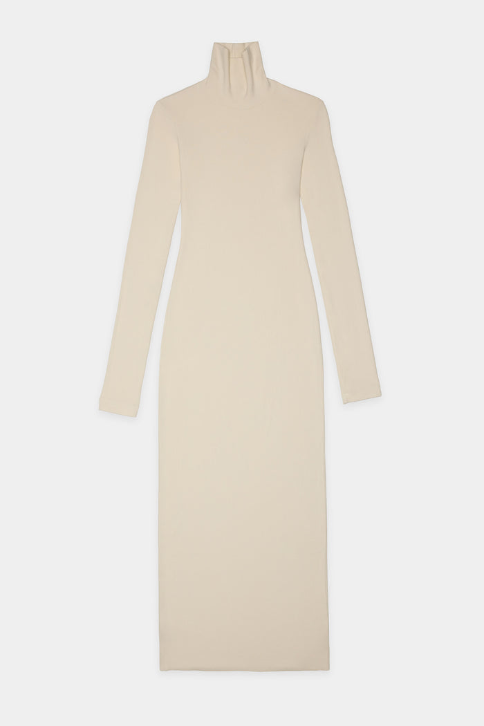 Cotton Citizen Verona Turtleneck Maxi Dress Bone