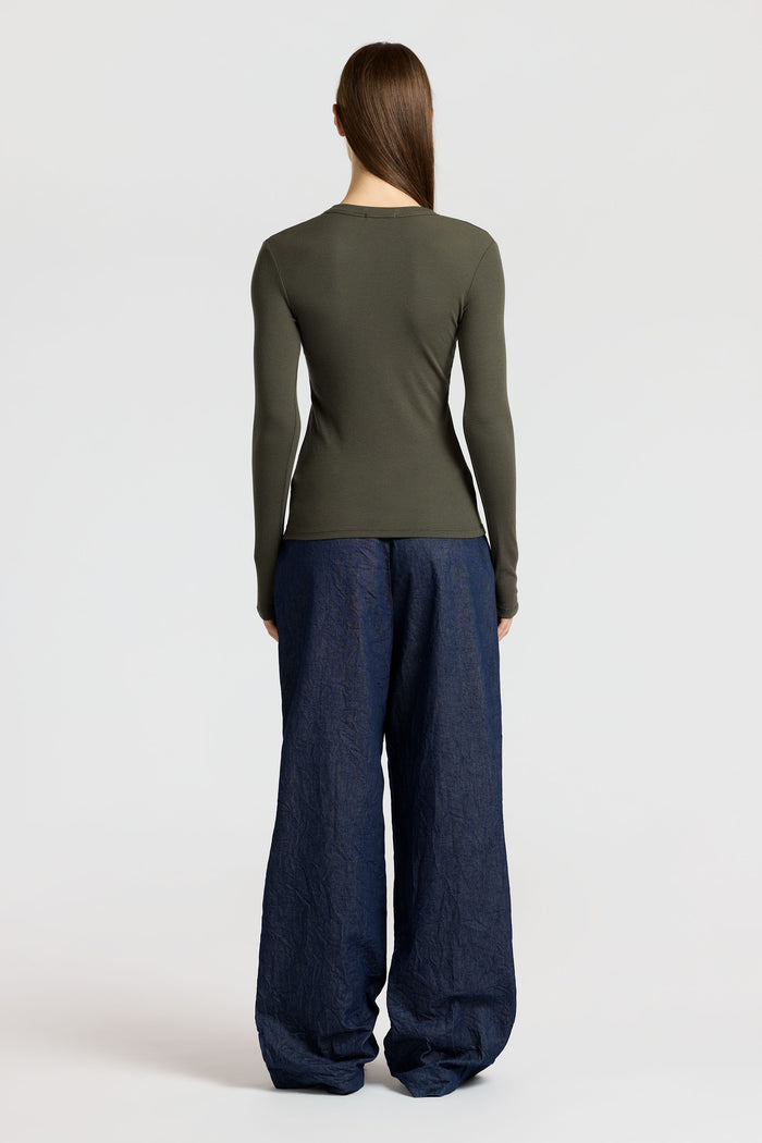 Cotton Citizen Verona U-Neck Shirt Alpine