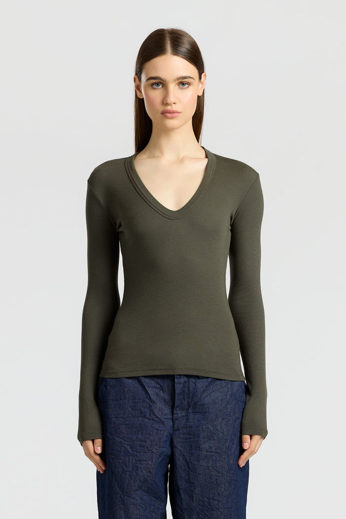 cotton citizen Verona U-Neck Shirt Alpine