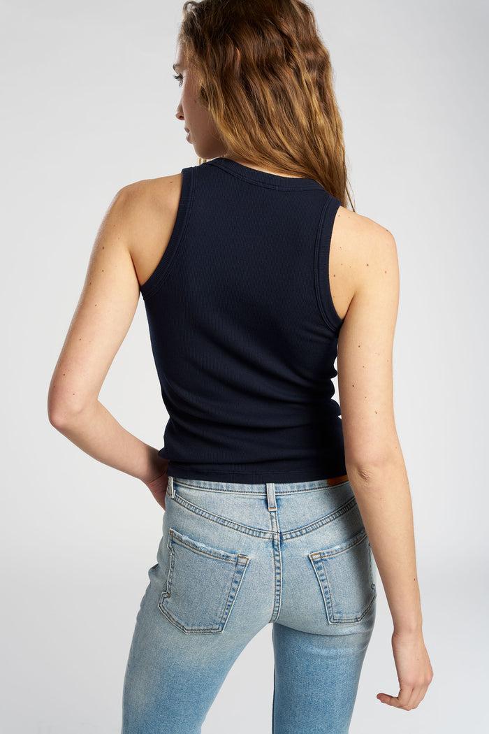 Cotton Citizen Verona U-Neck Tank Super Navy