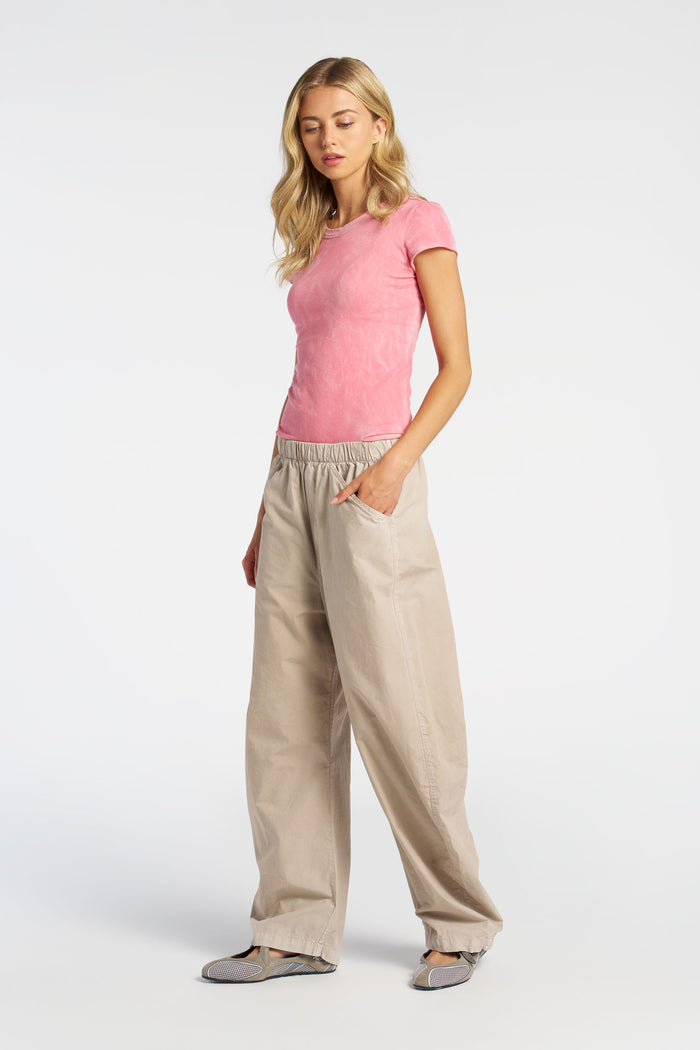 Cotton Citizen Marbella Cap Sleeve Tee Vintage Azalea