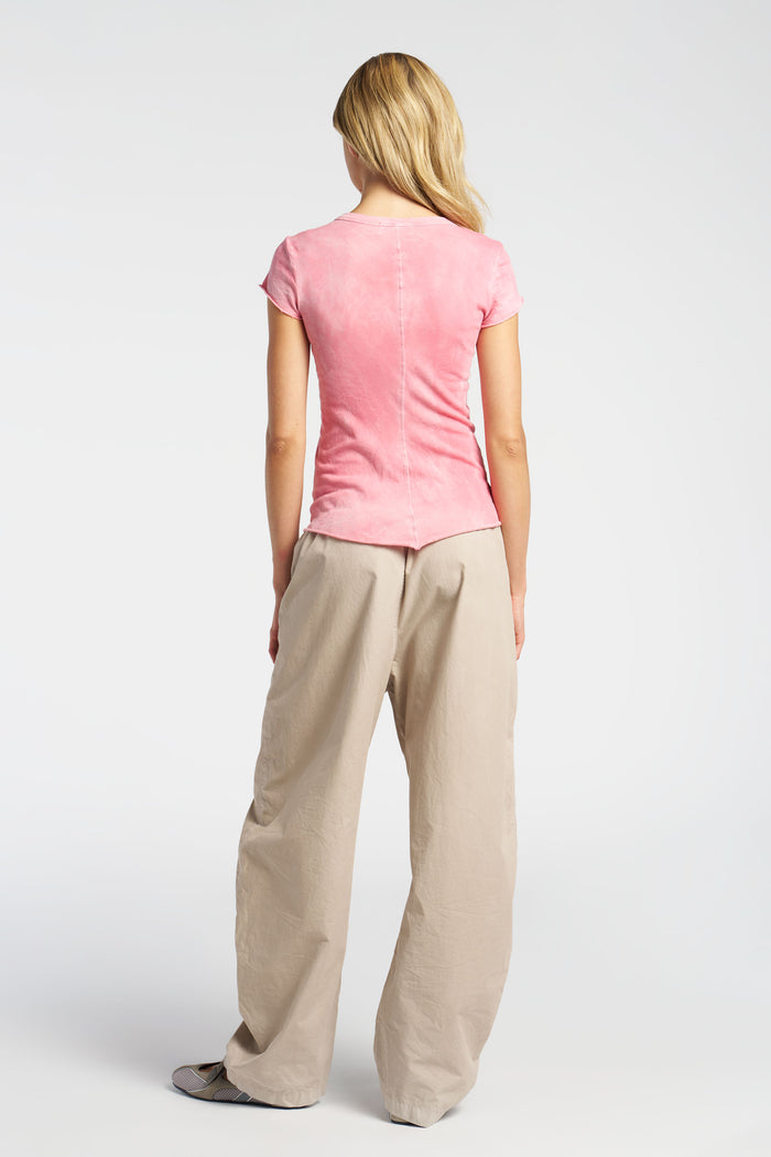 Cotton Citizen Marbella Cap Sleeve Tee Vintage Azalea