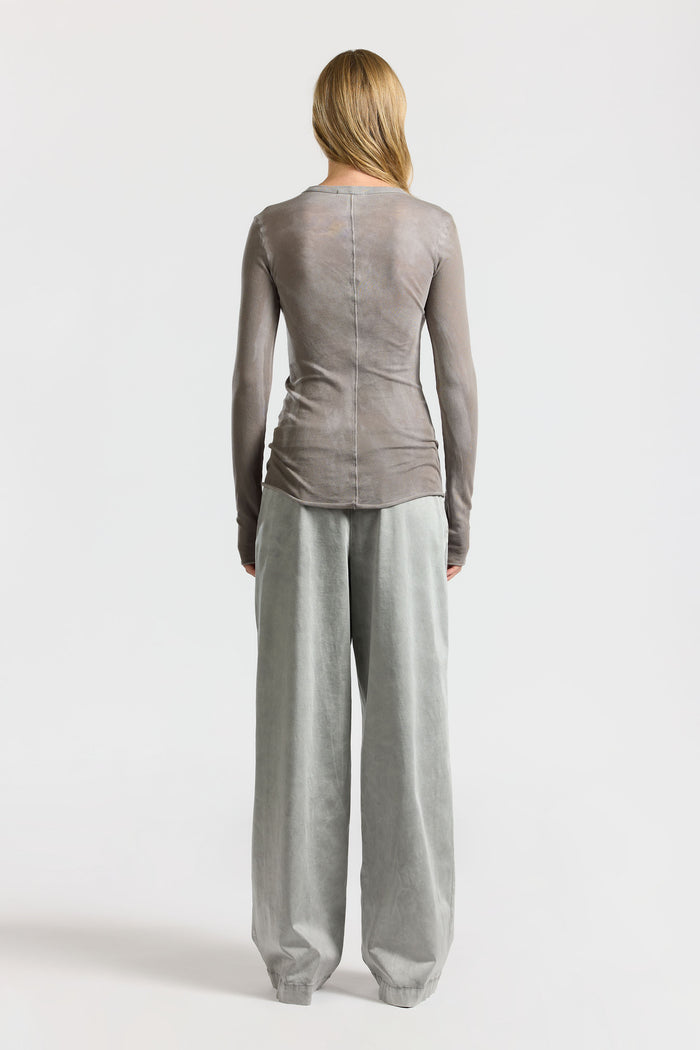 Cotton Citizen Marbella Long Sleeve Shirt Vintage Cement