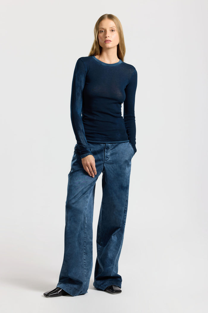 Cotton Citizen Marbella Long Sleeve Shirt Vintage Navy