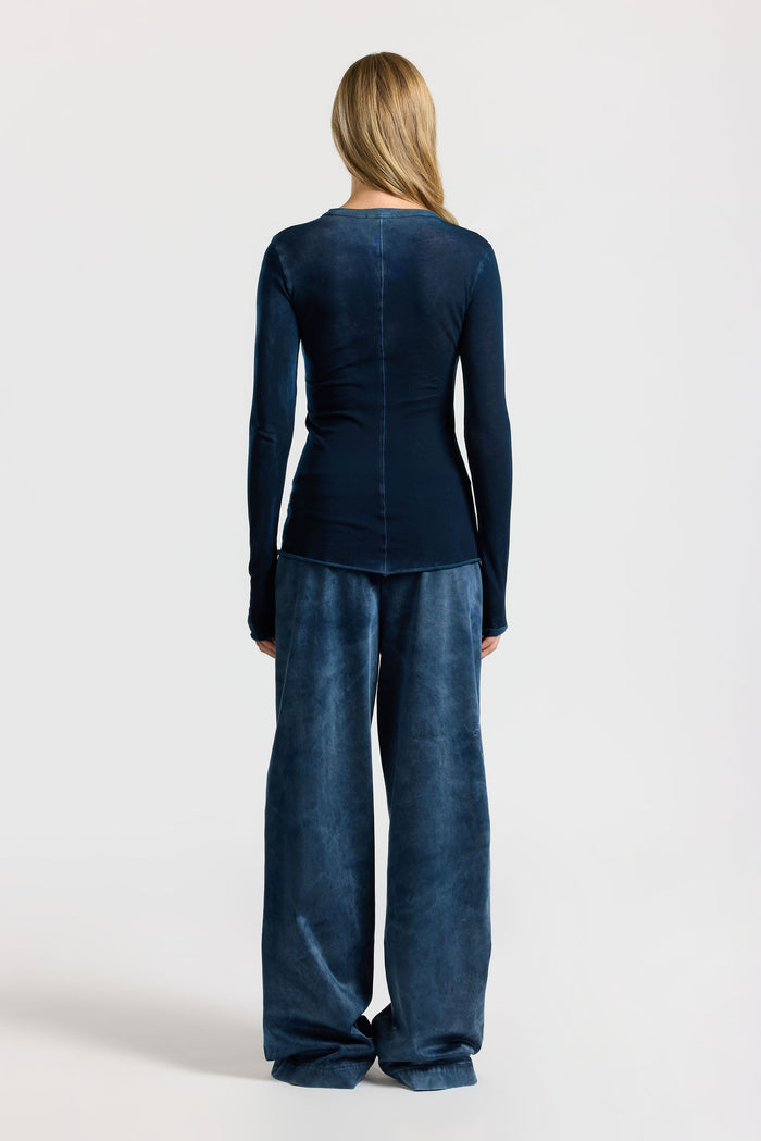 Cotton Citizen Marbella Long Sleeve Shirt Vintage Navy