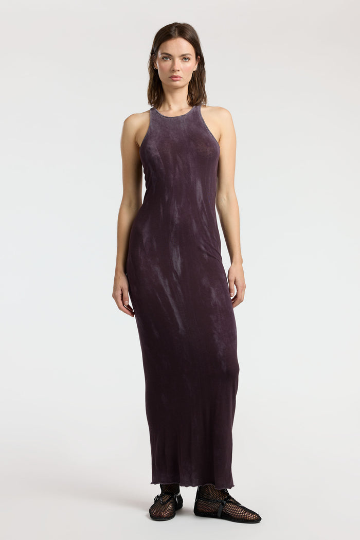 Cotton Citizen Marbella Maxi Dress Vintage Eggplant