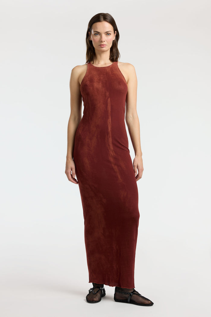 Cotton Citizen Marbella Maxi Dress Vintage Red Wine