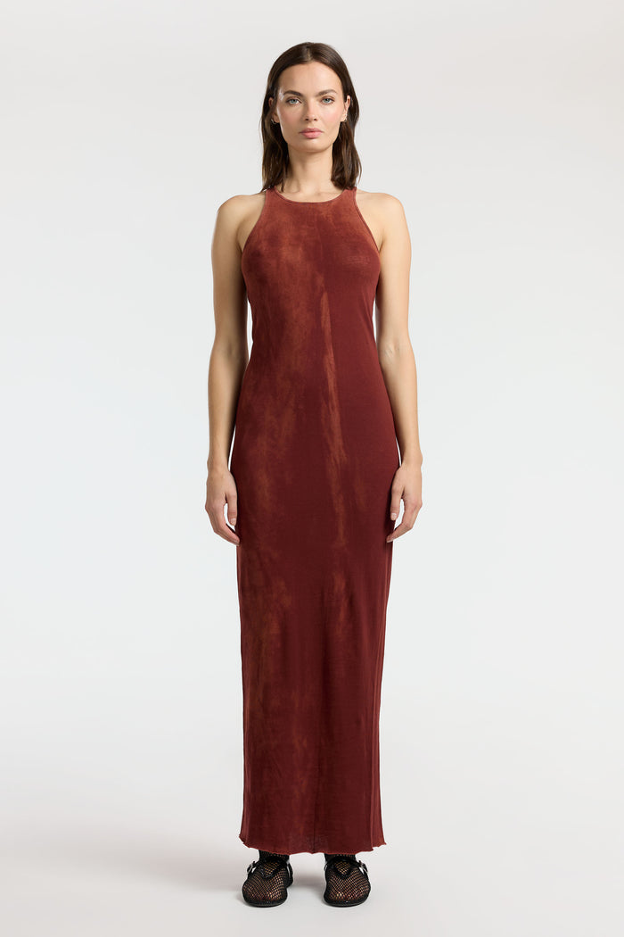 cotton citizen Marbella Maxi Dress Vintage Red Wine