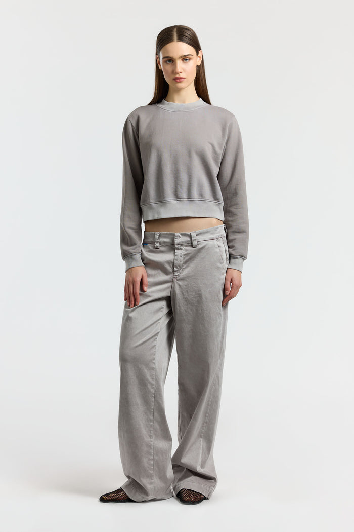 Cotton Citizen Milan Crew Sweatshirt Vintage Cement