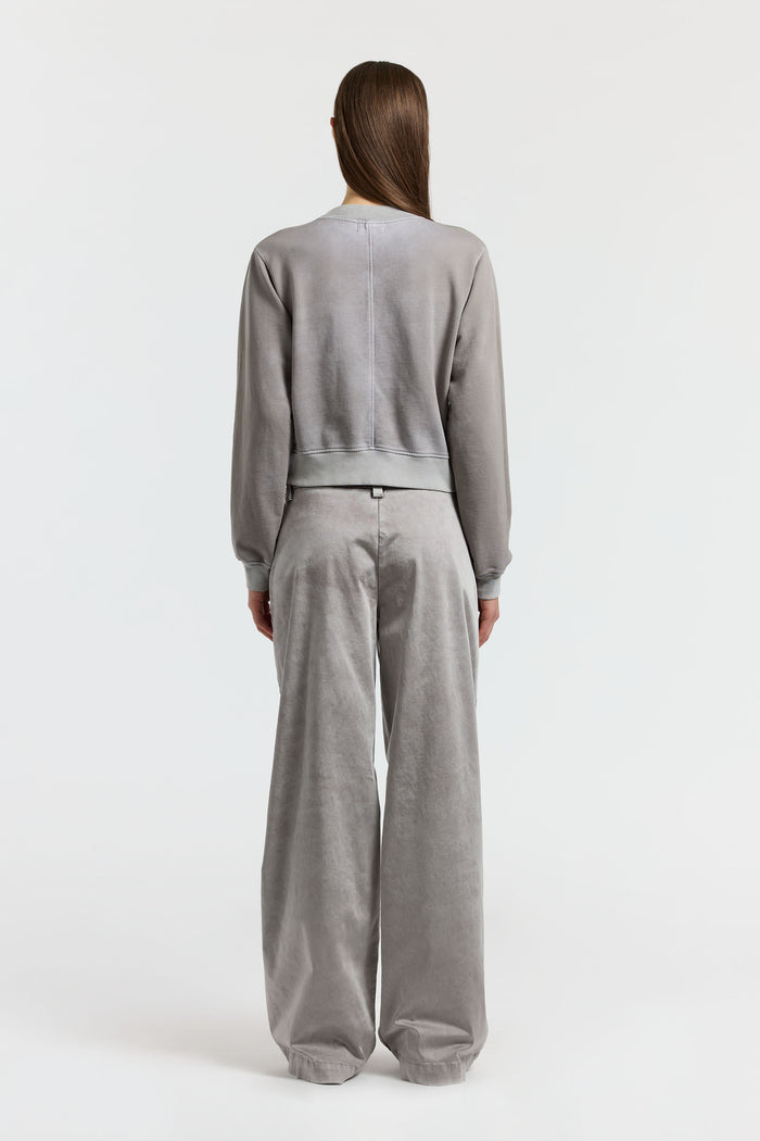 Cotton Citizen Milan Crew Sweatshirt Vintage Cement