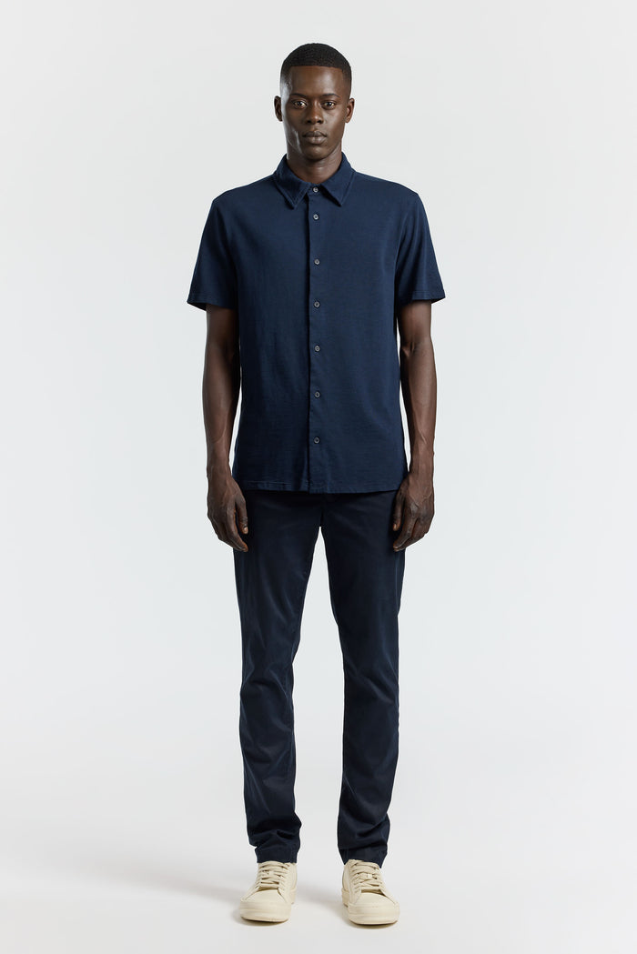 Cotton Citizen Presley Short Sleeve Buttondown Super Navy