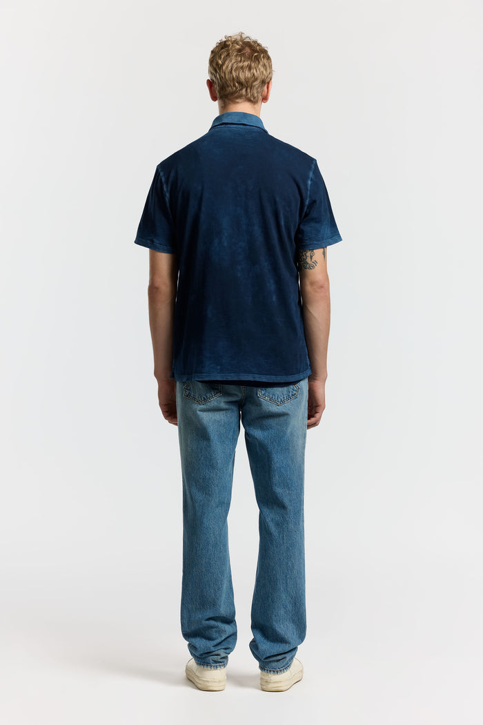 Cotton Citizen Presley Short Sleeve Buttondown Vintage Navy