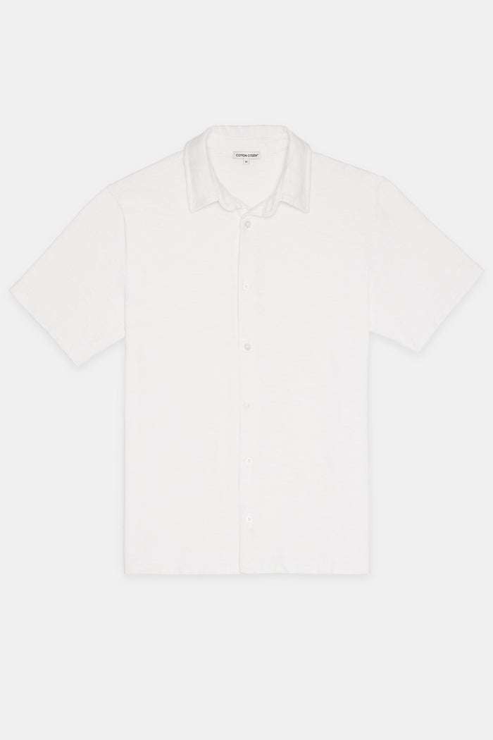 Cotton Citizen Presley Short Sleeve Buttondown White