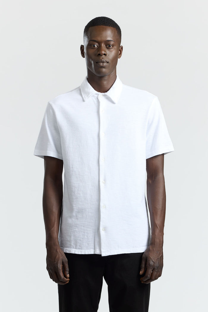 cotton citizen Presley Short Sleeve Buttondown White