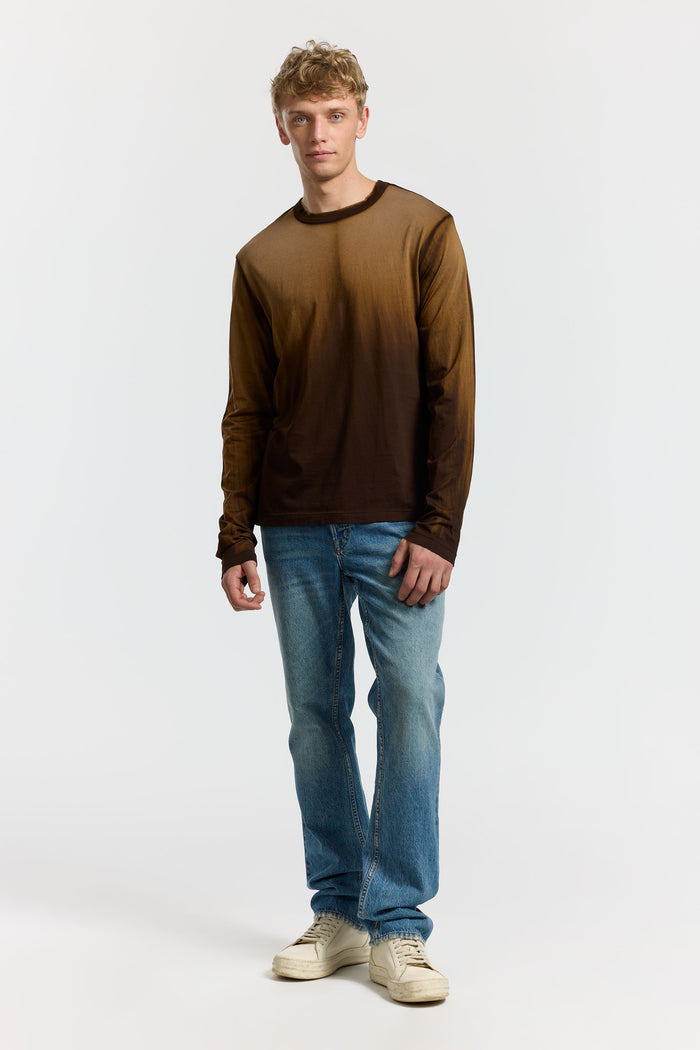 Cotton Citizen Prince Long Sleeve Shirt Espresso Cast