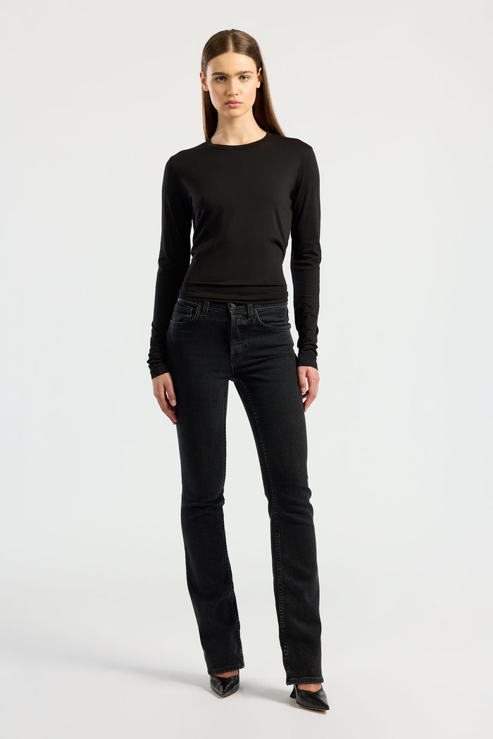 Cotton Citizen Standard Long Sleeve Shirt Jet Black