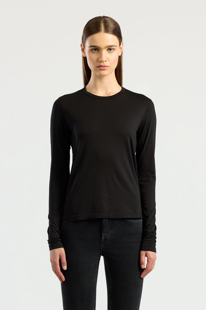 cotton citizen Standard Long Sleeve Shirt Jet Black