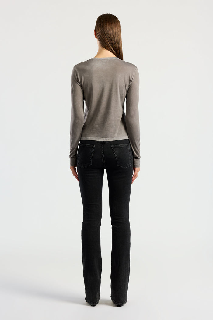 Cotton Citizen Standard Long Sleeve Shirt Vintage Cement