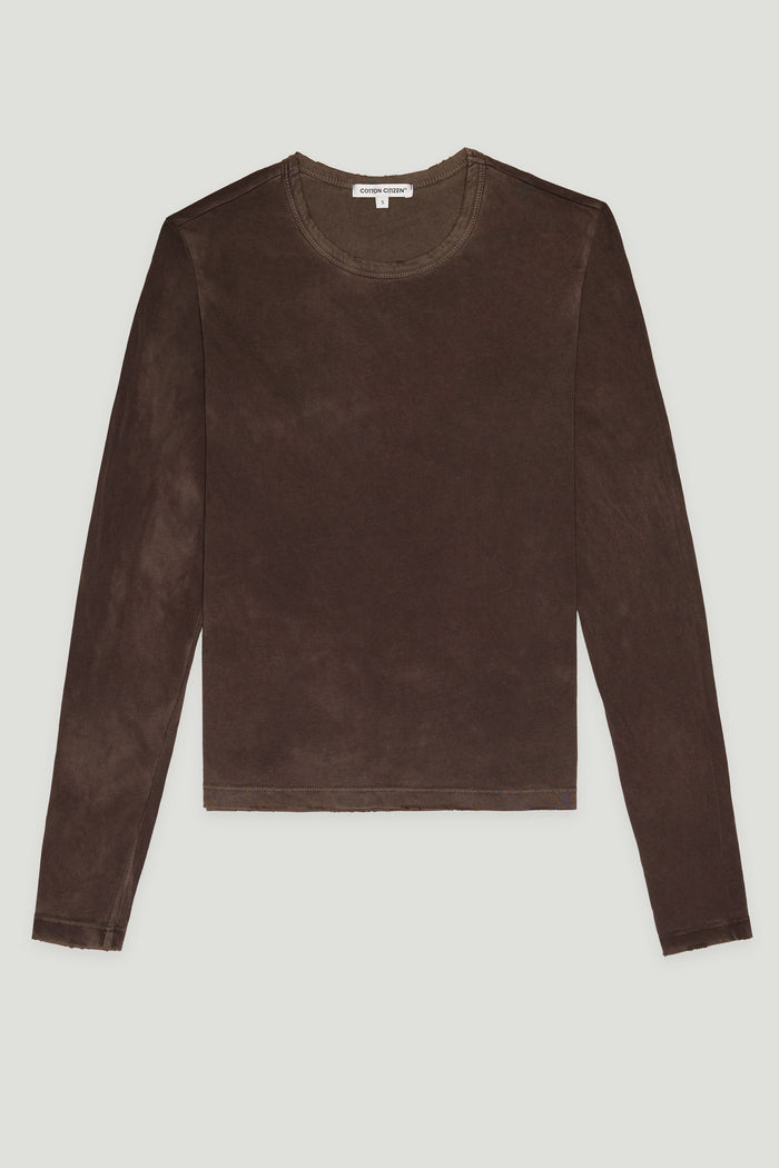 Cotton Citizen Standard Long Sleeve Shirt Vintage Espresso