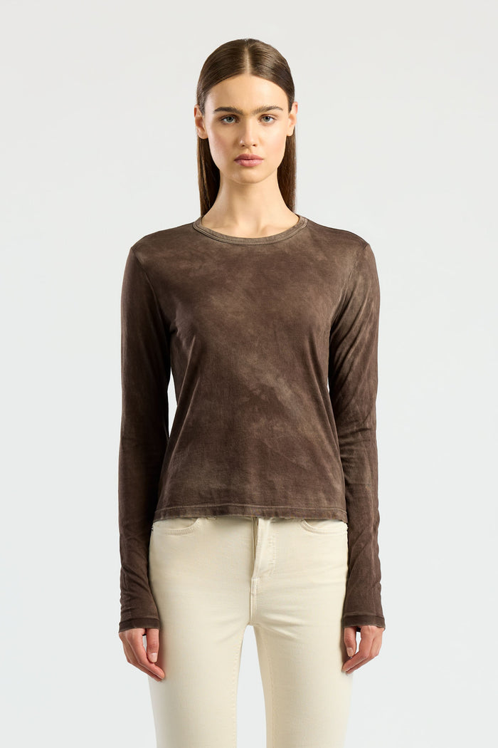 cotton citizen Standard Long Sleeve Shirt Vintage Espresso