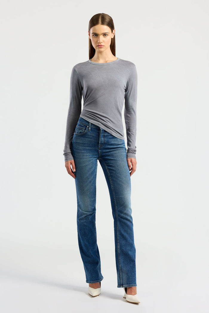 Cotton Citizen Standard Long Sleeve Shirt Vintage Natural Blue