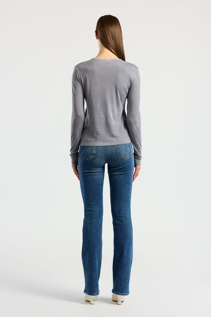 Cotton Citizen Standard Long Sleeve Shirt Vintage Natural Blue