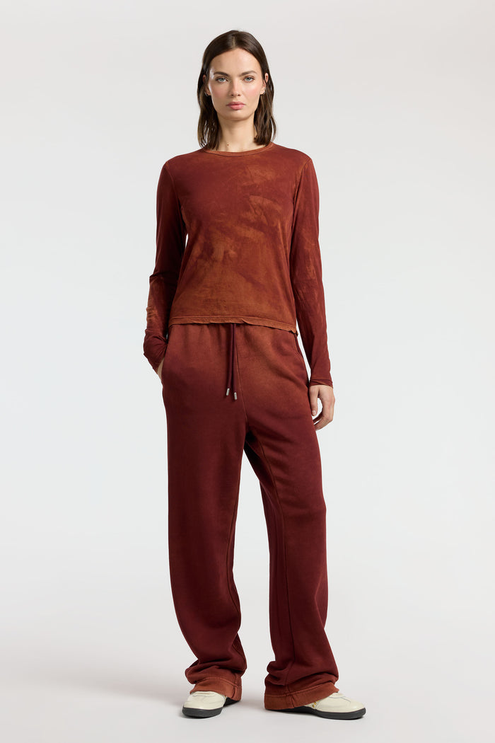 Cotton Citizen Standard Long Sleeve Shirt Vintage Red Wine