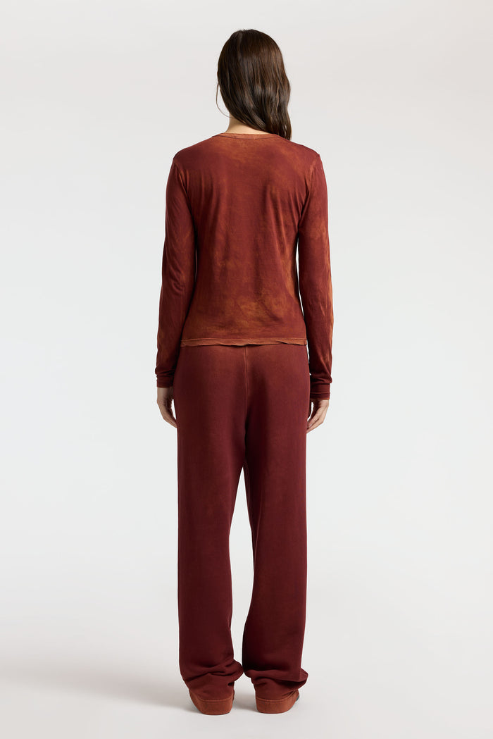 Cotton Citizen Standard Long Sleeve Shirt Vintage Red Wine