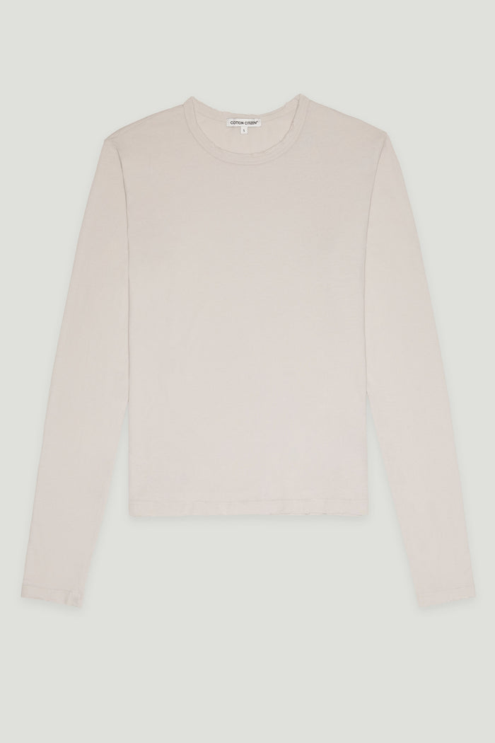 Cotton Citizen Standard Long Sleeve Shirt Vintage White Stone