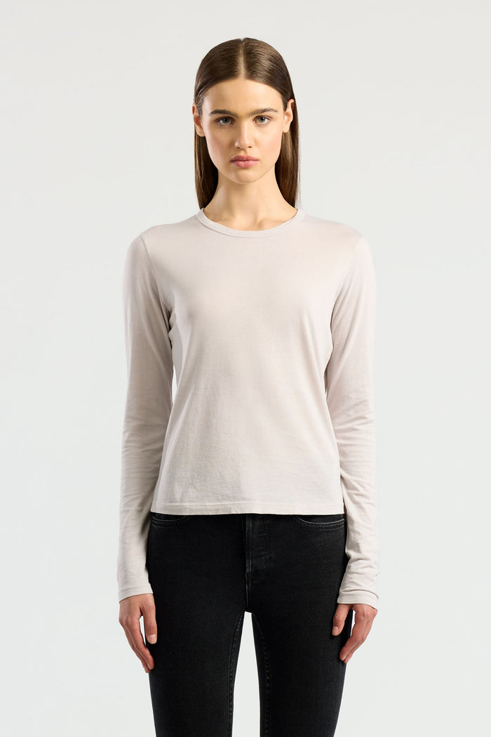 cotton citizen Standard Long Sleeve Shirt Vintage White Stone